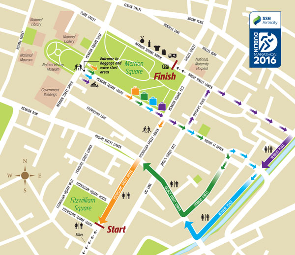 Dublin Marathon Route